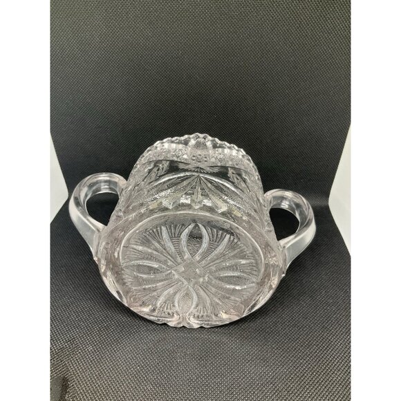 VTG Indiana Glass Gaelic Pattern EAPG Crystal‎ Sugar Bowl Footed Pressed Glass - Picture 7 of 10
